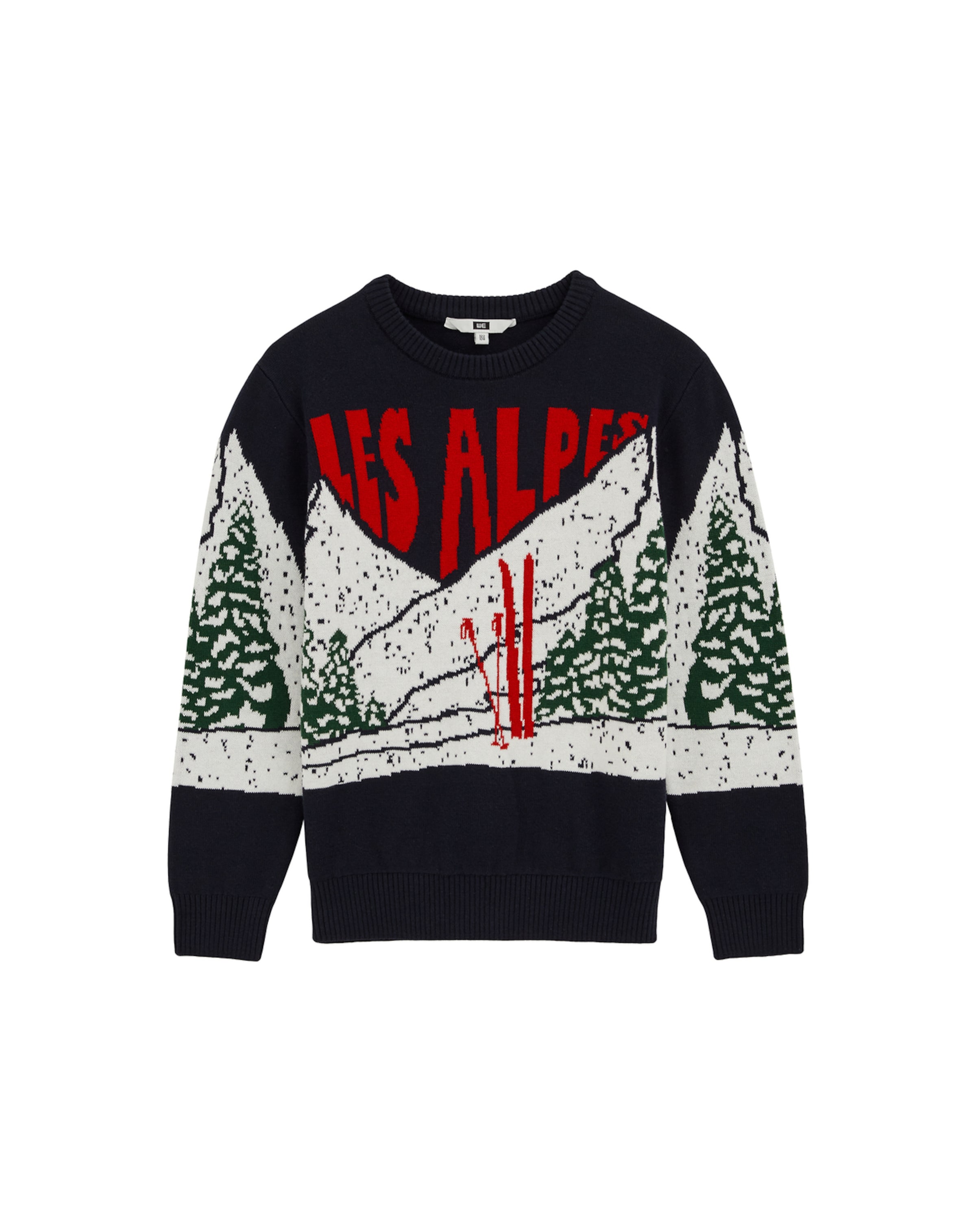 WE Fashion Pulover | modra barva: sprednja stran