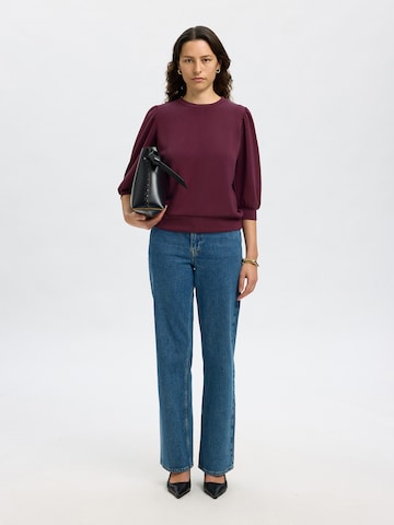 Sweat-shirt 'SLFTENNY' SELECTED en violet