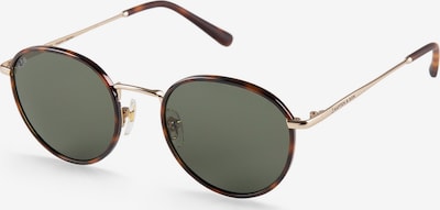 Kapten & Son Zonnebril 'London Gold Tortoise Green' in de kleur Bruin / Goud / Groen, Productweergave