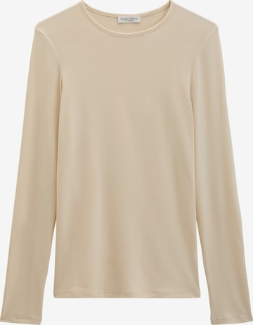 T-shirt Marc O'Polo en beige : devant