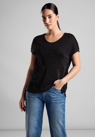 STREET ONE T-Shirt in Schwarz: Vorderseite