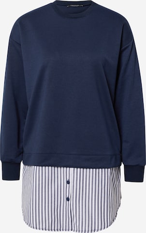 Trendyol Sweatshirt in Blauw: voorkant