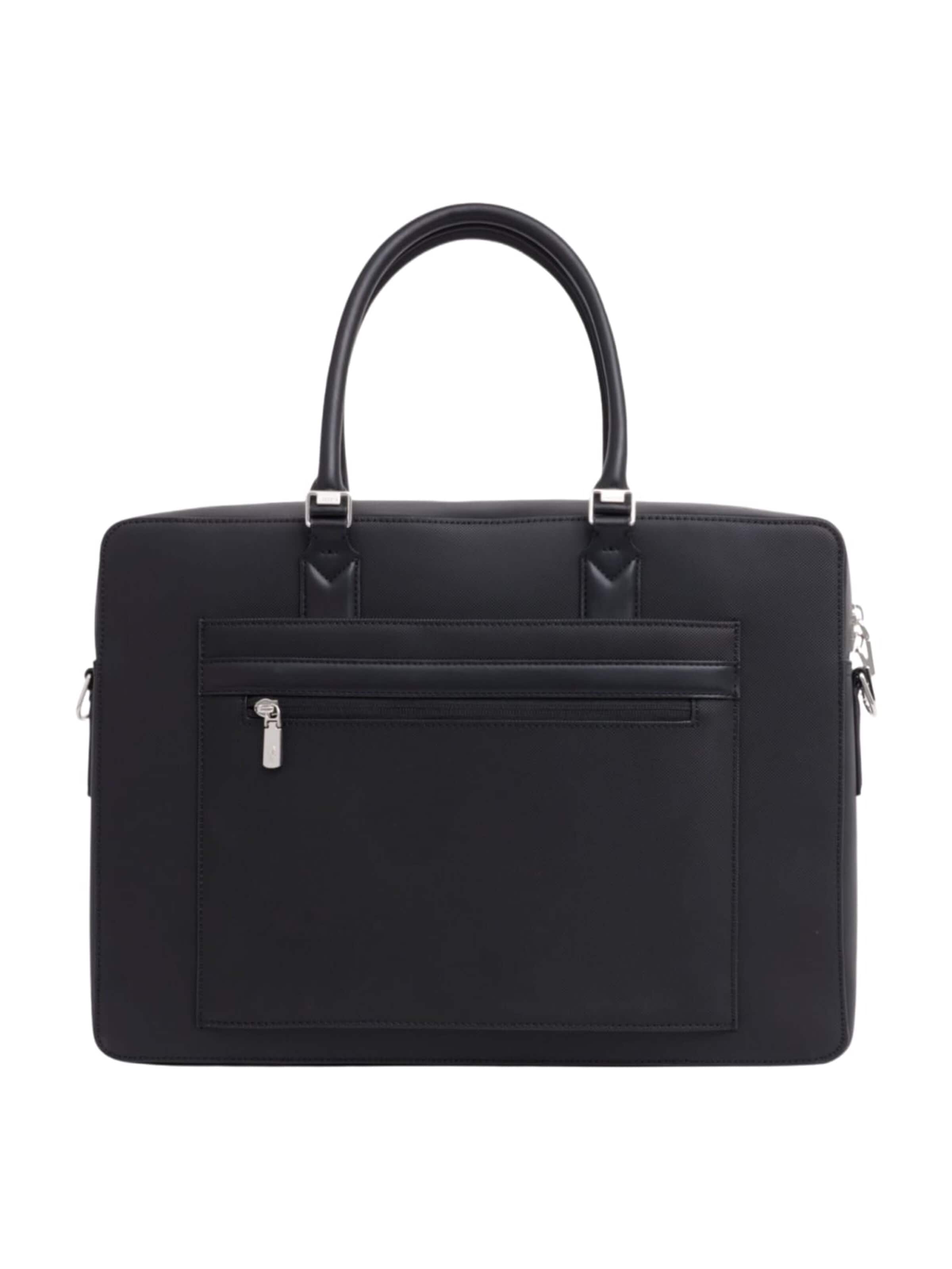LACOSTE Torebka 'Lacoste Sac ordinateur Langon Noir' w kolorze czarny