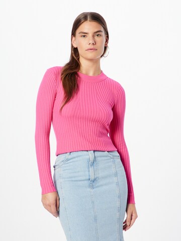 PIECES Pullover 'CRISTA' in Pink: Vorderseite