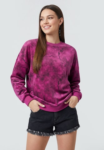 Sweat-shirt myMo ROCKS en rose : devant
