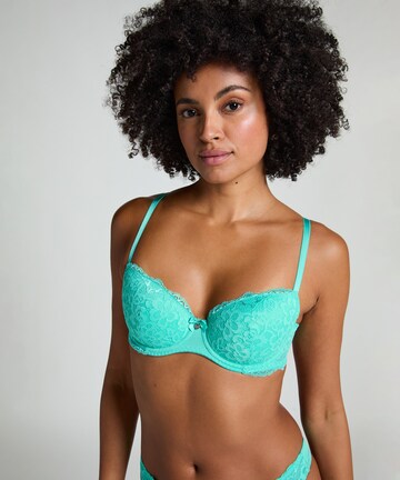 Hunkemöller Balconette BH 'Marine' in Groen: voorkant