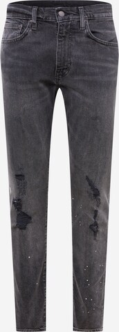 LEVI'S ® Tapered Jeans '512 Slim Taper' in Zwart: voorkant