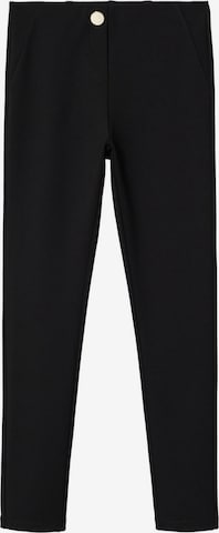 Coupe slim Leggings 'BLASA' MANGO en noir : devant