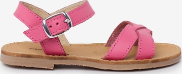 Sandales Pisamonas en rose : devant