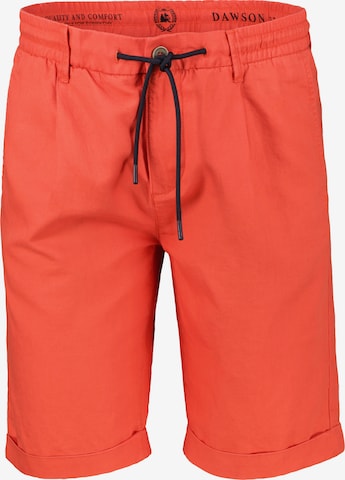 LERROS Chino-Shorts aus Baumwoll-Leinen-Mischgewebe in Orange: Vorderseite