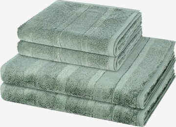 Cawö Towel 'Noblesse' in Green: front