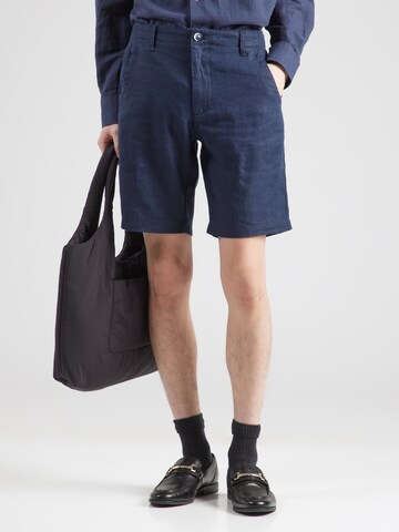 Bruun & Stengade Regular Pants 'Peppon' in Blue: front