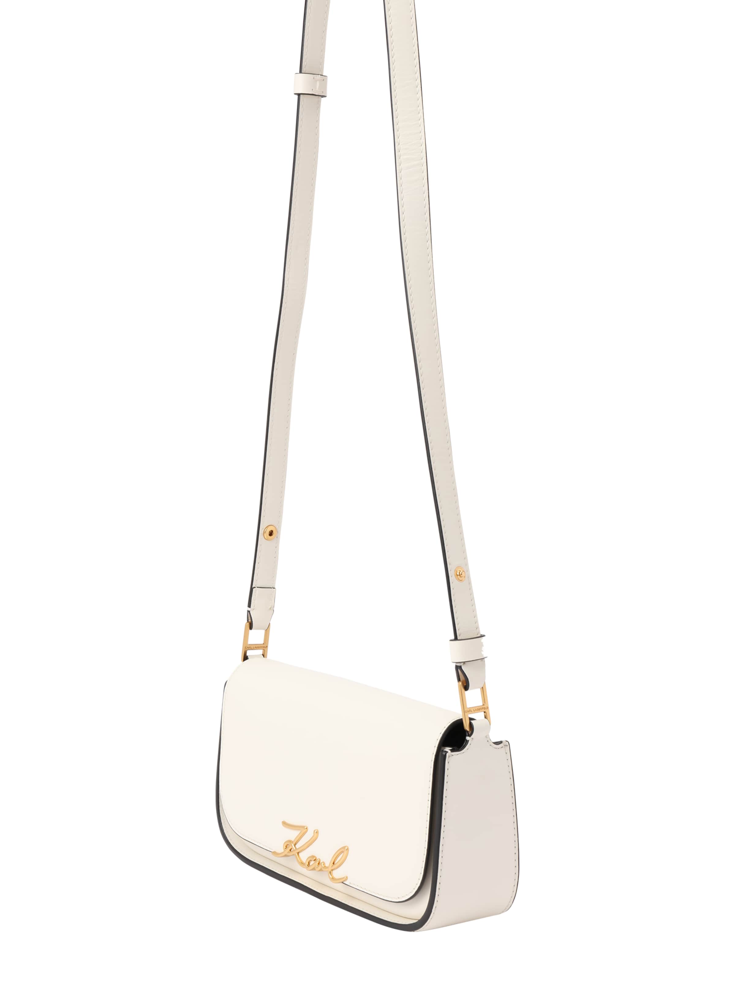 Karl Lagerfeld Taška přes rameno 'Signature' – bílá