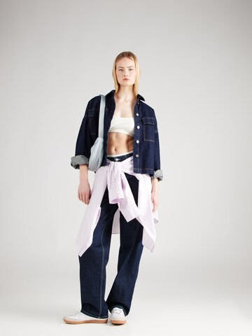 WEEKDAY Wide leg Jeans 'Rail' in Blauw