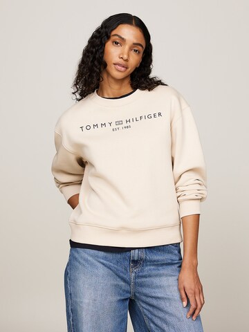 TOMMY HILFIGERSweater majica - bež boja: prednji dio