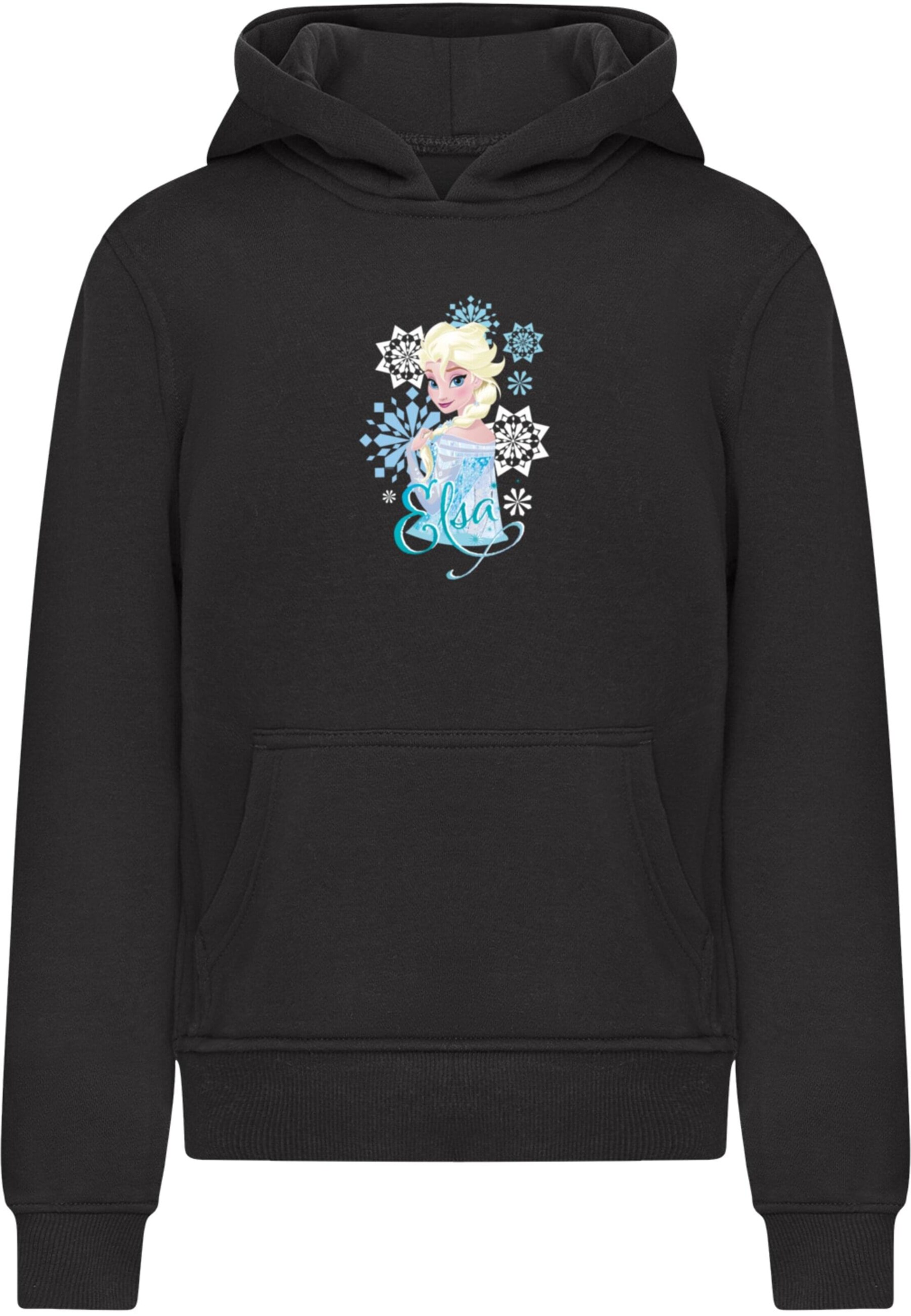 Sweat 'Frozen - Elsa Snowflakes' ABSOLUTE CULT en noir : devant