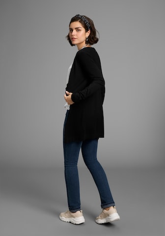LAURA SCOTT Knit Cardigan in Black