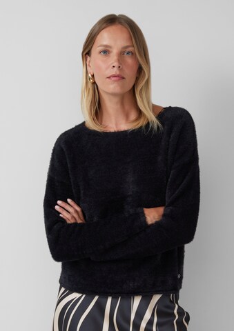s.Oliver BLACK LABEL Pullover in Schwarz: Vorderseite
