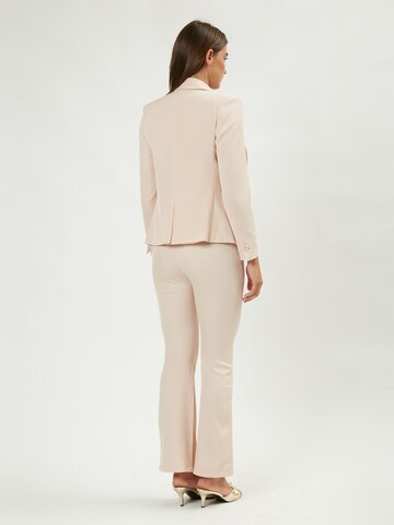 Influencer Flared Broek in Beige