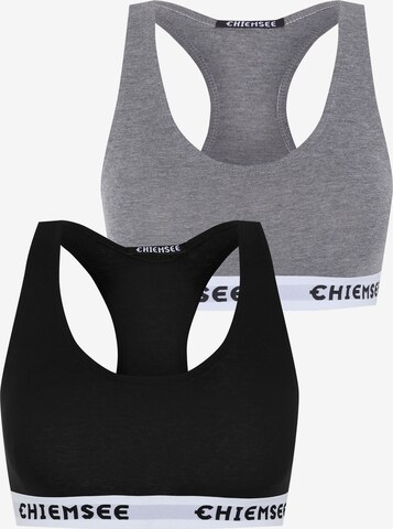 CHIEMSEE Sports Bra in Grey: front