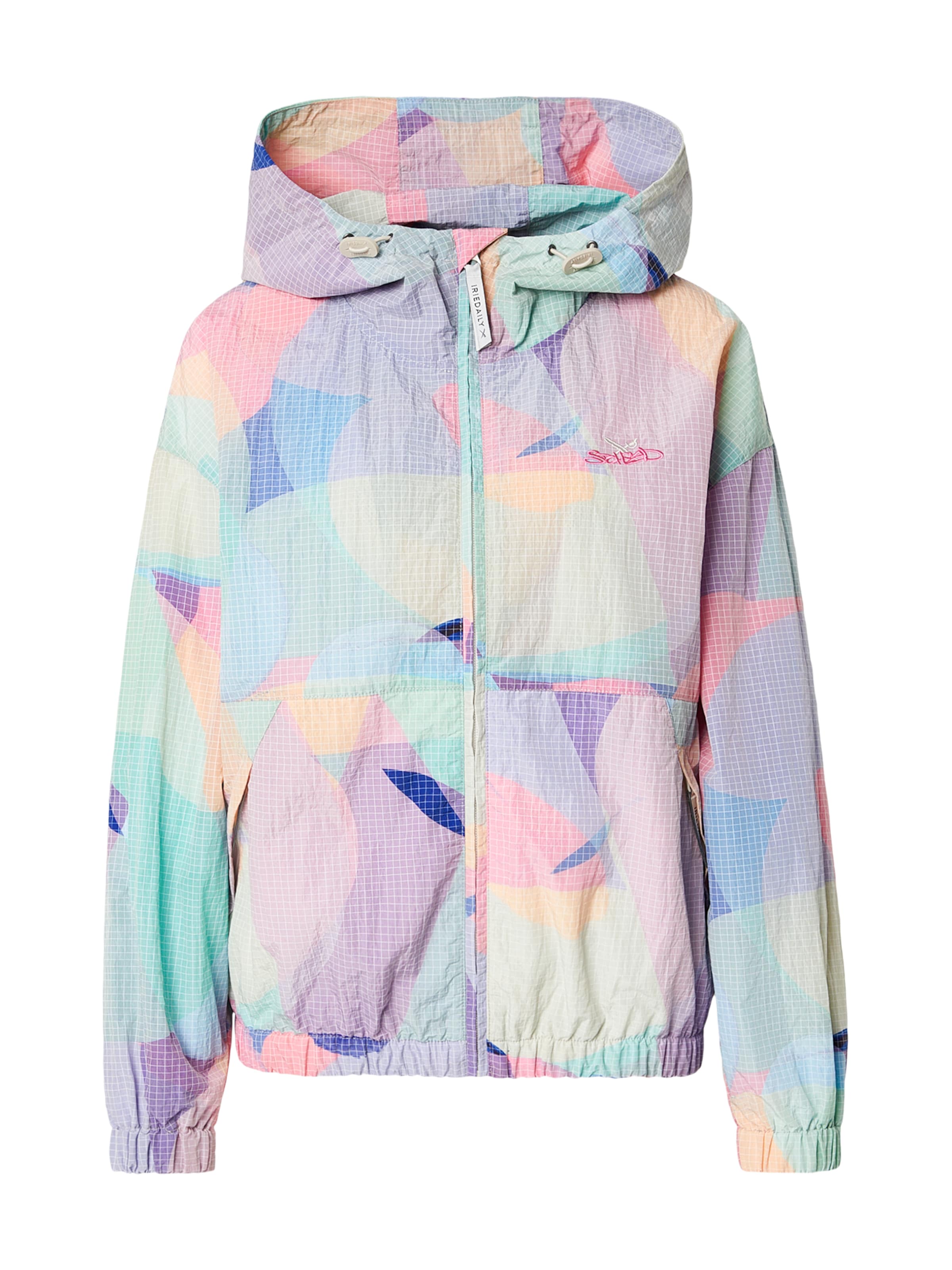 Iriedaily Between-Season Jacket 'Stohead Crushy' in Mixed colors: front