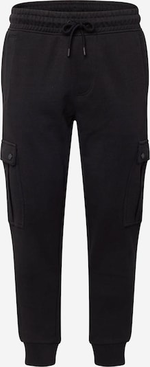 BOSS Orange Pantalon cargo 'Seteam' en noir, Vue avec produit