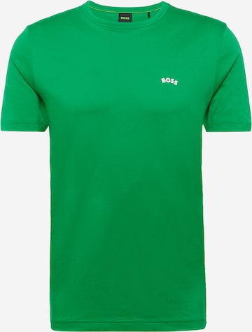 BOSS Green - Camiseta en verde: frente