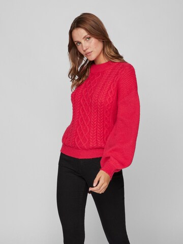 VILA Sweater 'Chinti' in Red: front