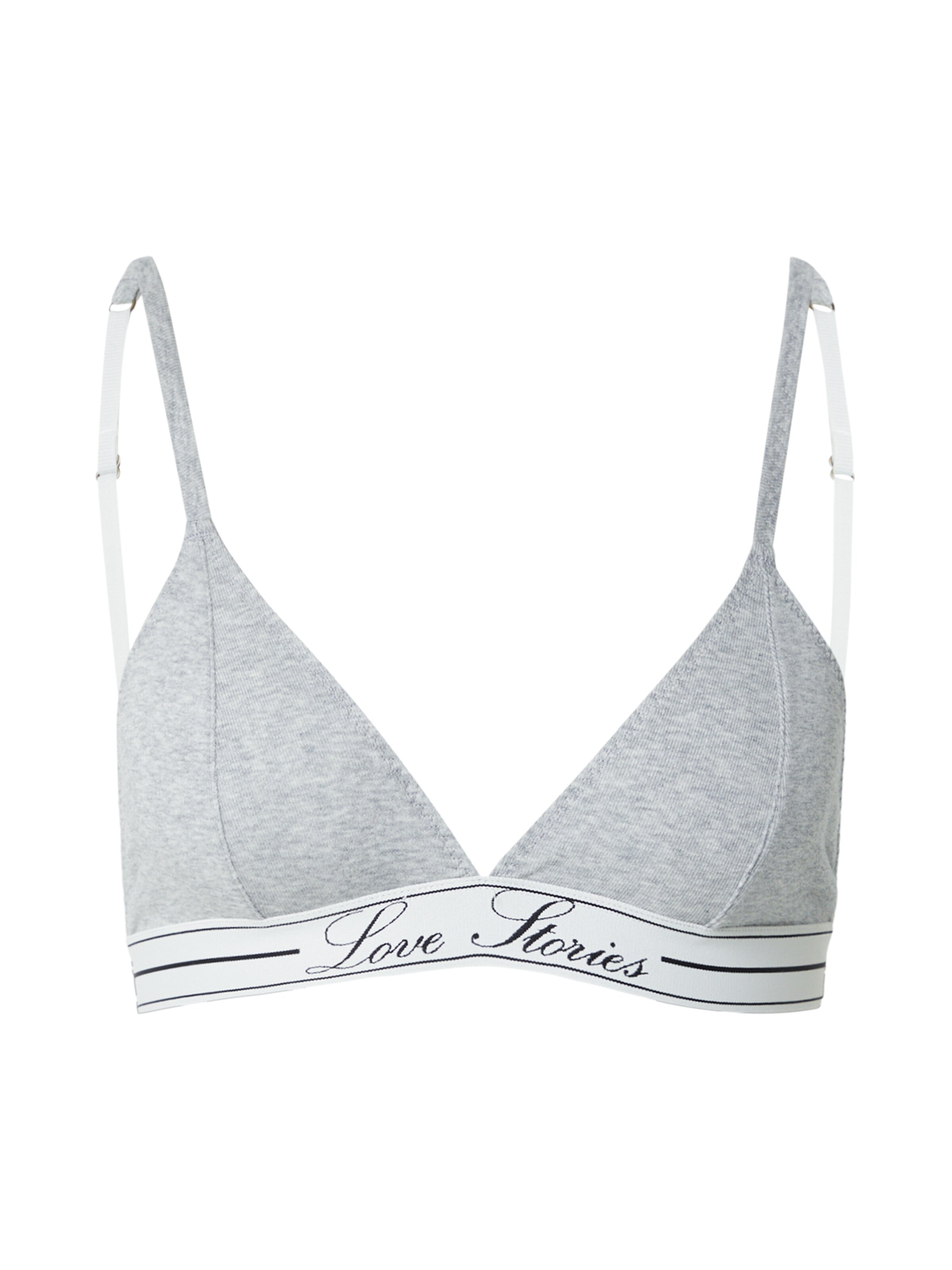 LOVE Stories Τρίγωνο Σουτιέν 'DARLING' σε γκρι: μπροστά