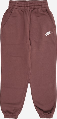 Nike Sportswear Штаны 'CLUB FLC' в Коричневый: спереди