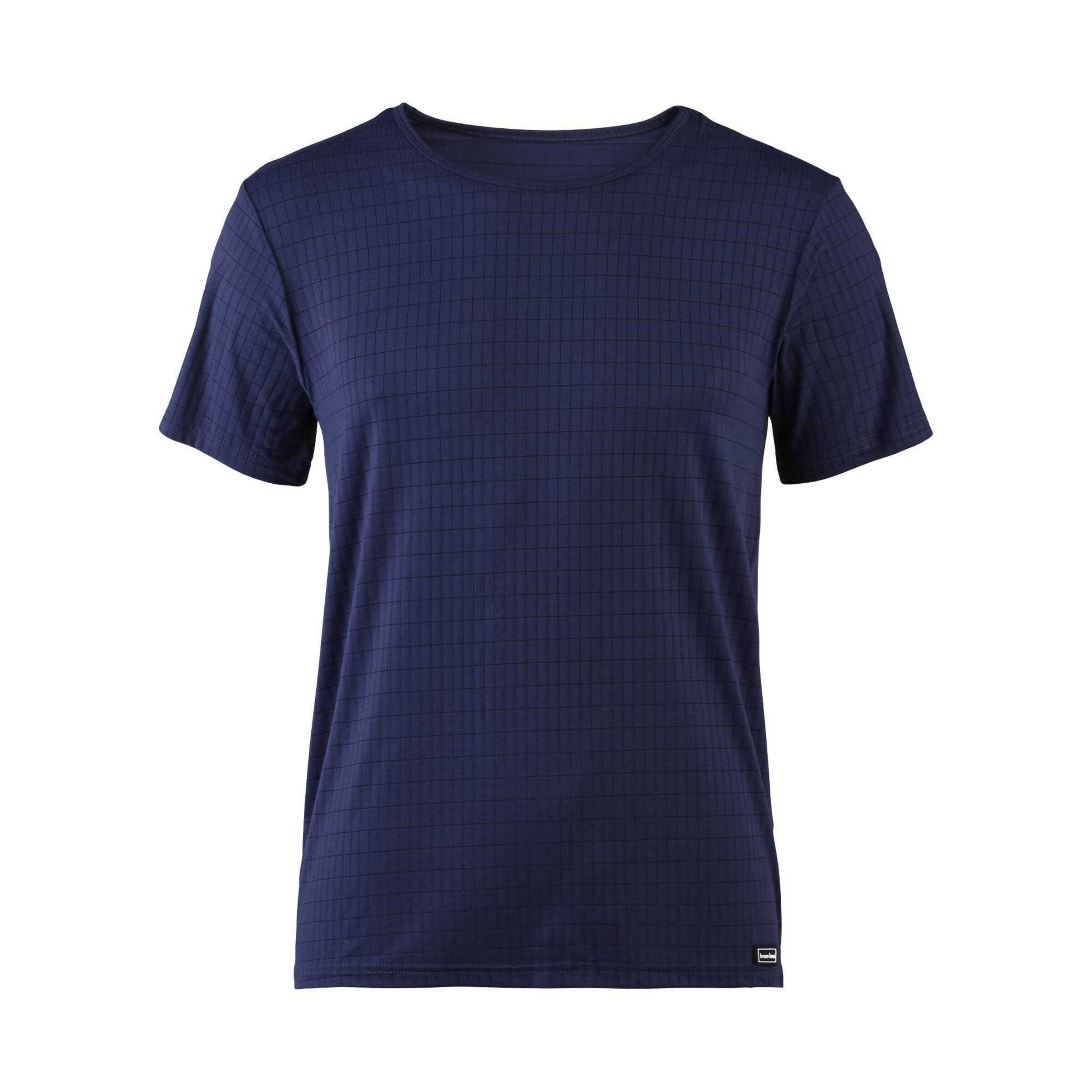 Bruno Banani Shirt 'Check Line 2.0' in Blauw: voorkant