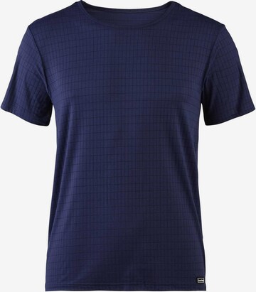 T-Shirt 'Check Line 2.0' BRUNO BANANI en bleu : devant