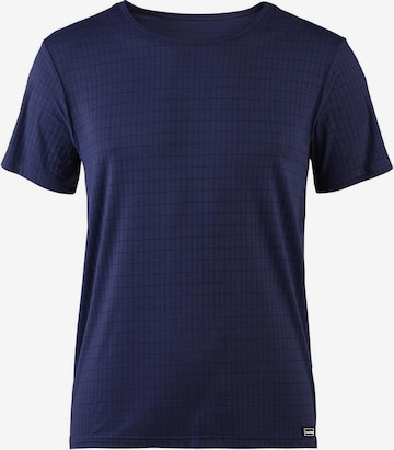 T-Shirt 'Check Line 2.0' Bruno Banani en bleu : devant