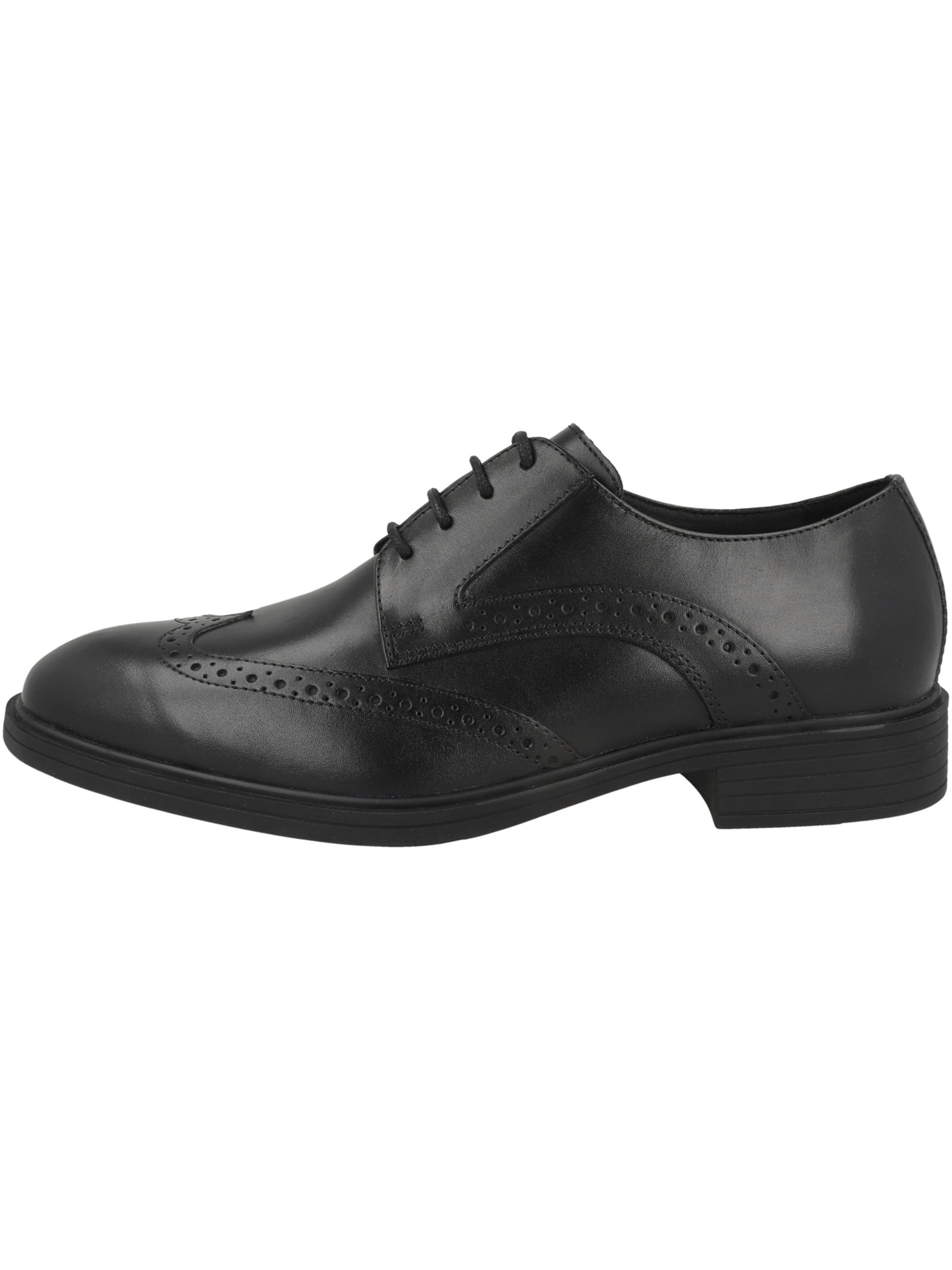 Chaussure à lacets 'Thorian' GEOX en noir