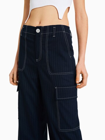 Loosefit Pantalon Bershka en bleu