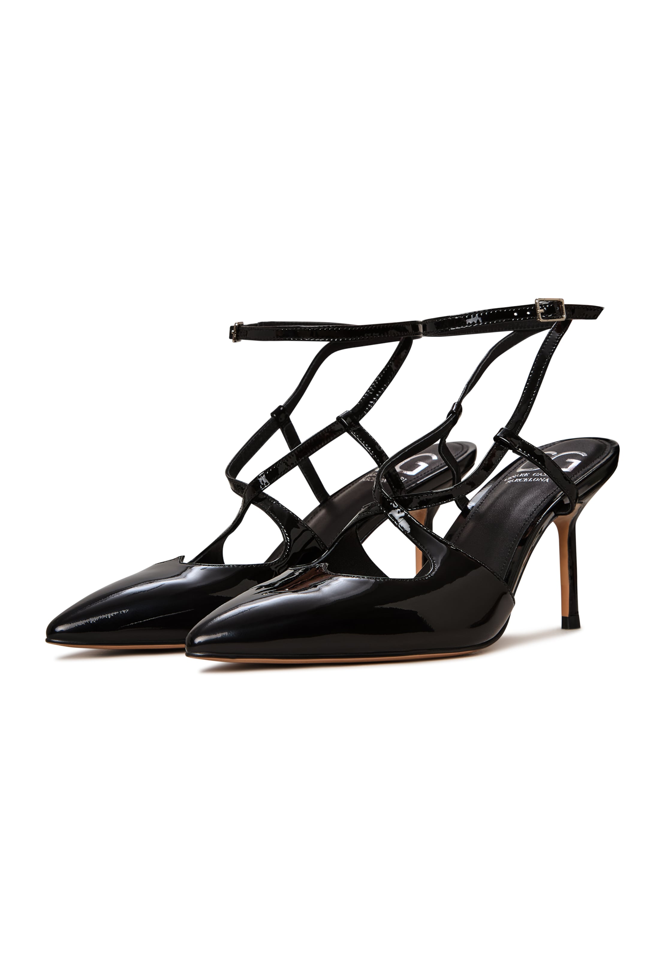 CESARE GASPARI Slingpumps in Zwart