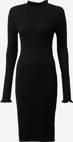 PIECES Knitted dress 'LAISA' in Black: front