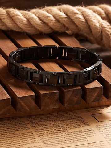 Braccialetto 'TIEFSEE' di Holzwerk in nero