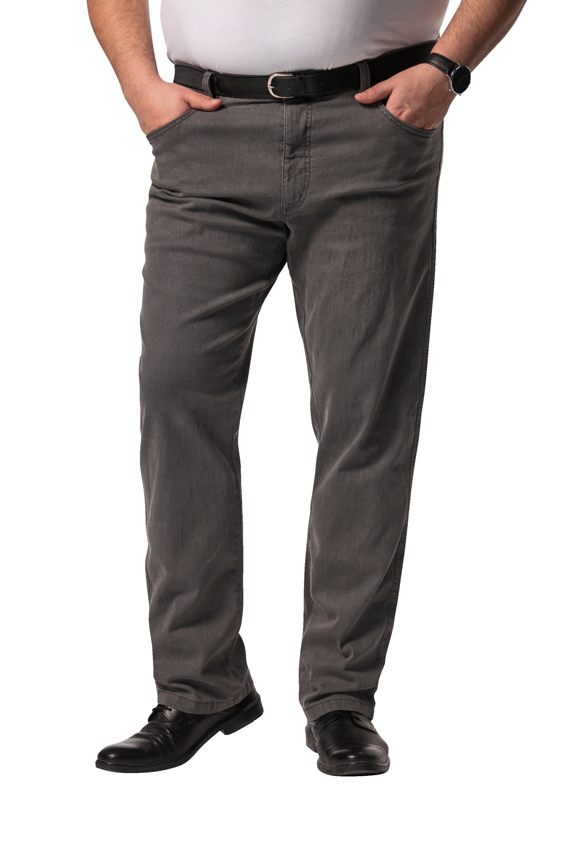 Boston Park Regular Jeans in Grey: front
