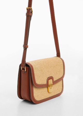 MANGO Crossbody Bag 'Daura' in Beige