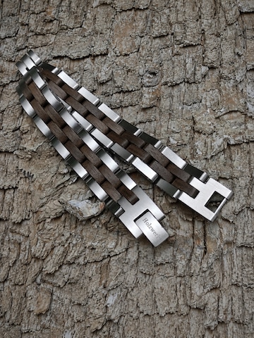 Holzwerk Armband 'MELLENSEE' in Zilver