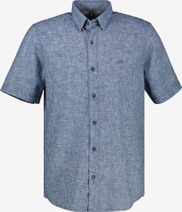 LERROS Herren Halbarmhemd in Übergrößen in Blau: Vorderseite