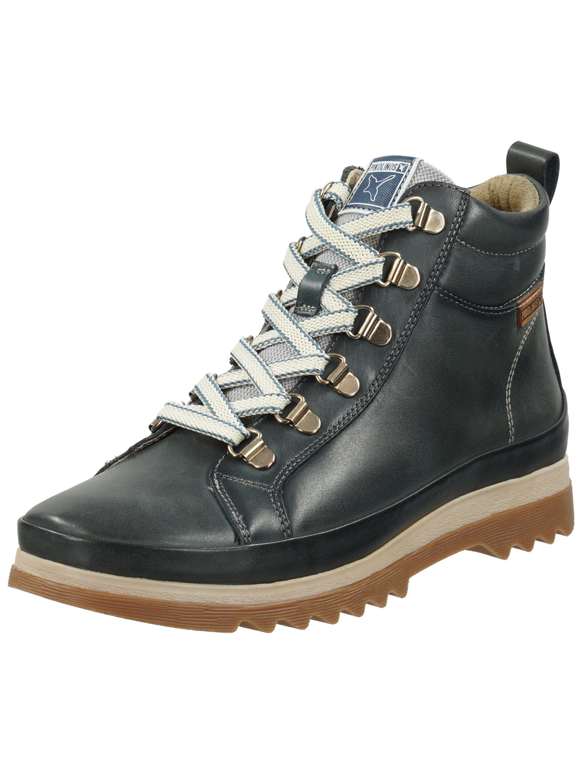 PIKOLINOS Lace-up bootie in Blue: front