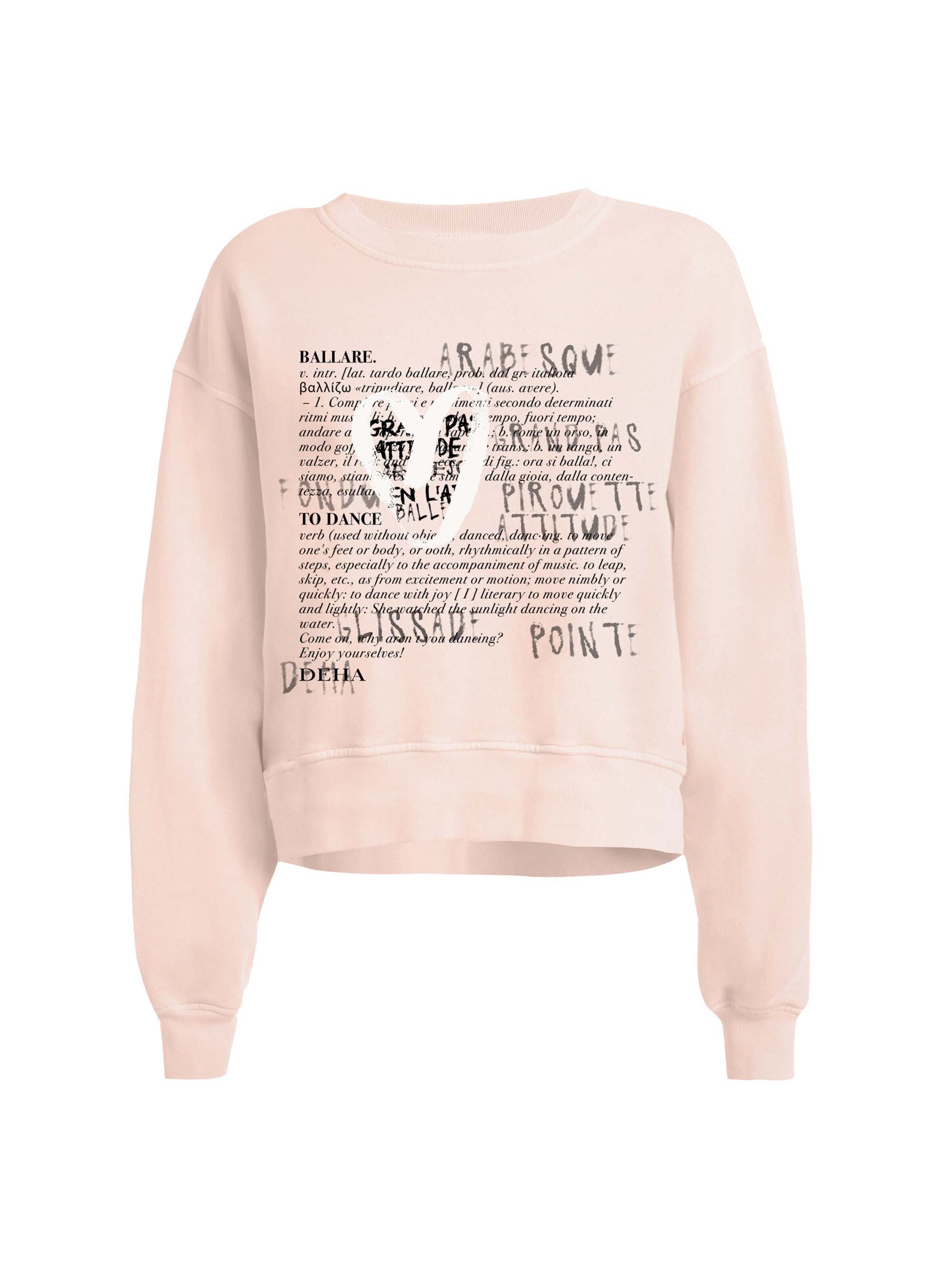 DEHA Sweatshirt in Roze: voorkant