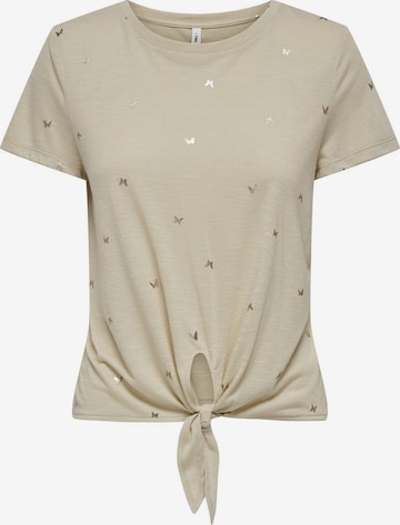 ONLY Shirt 'ISABELLA' in Beige: voorkant