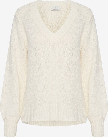 Kaffe Sweater in White: front