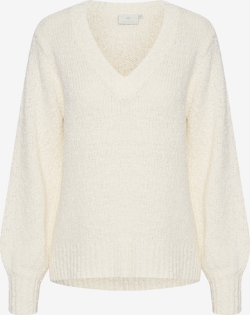 Kaffe Sweater in White: front
