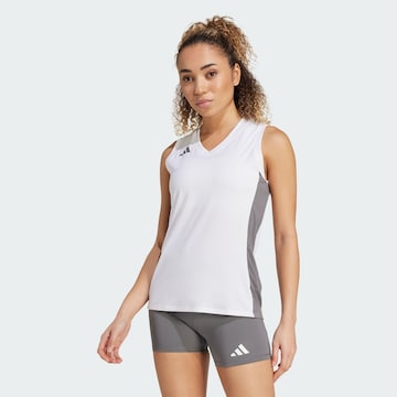 Haut de sport 'Quickset' ADIDAS PERFORMANCE en blanc : devant
