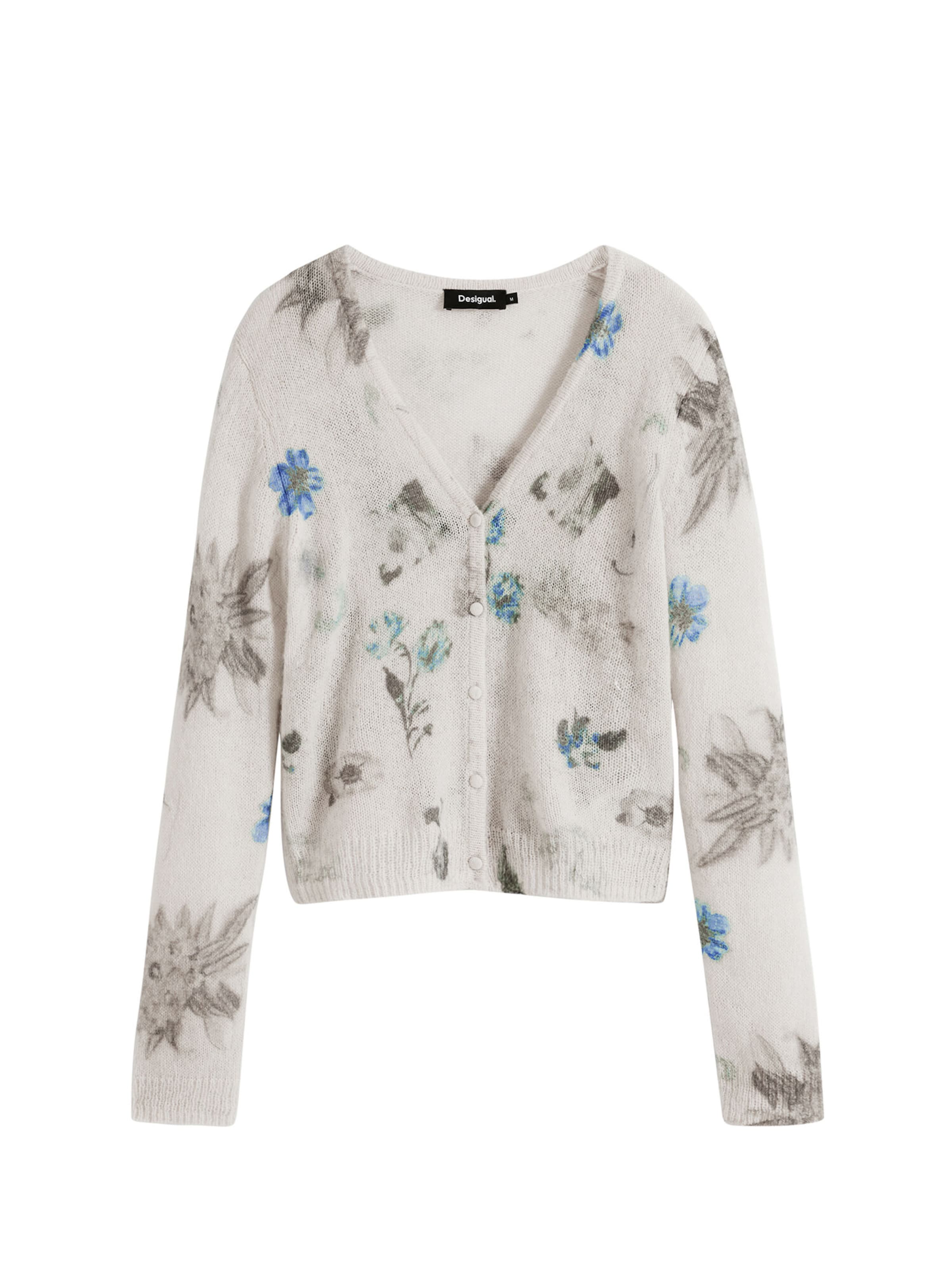 Desigual Пуловер в бяло: отпред