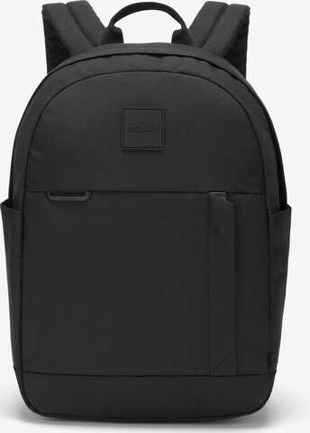 Pacsafe Rucksack in Schwarz: predná strana